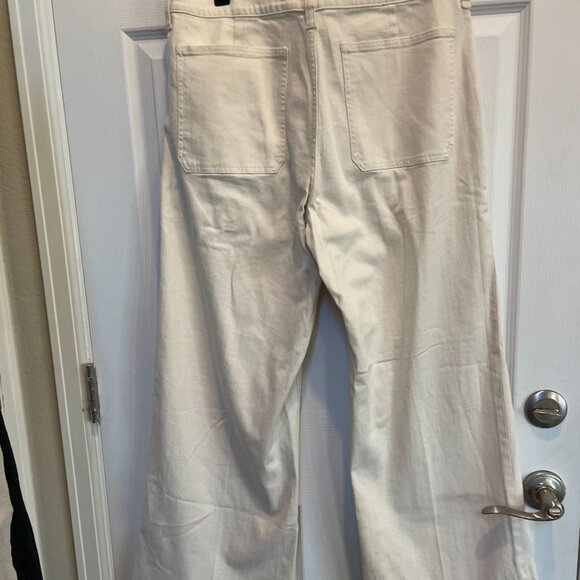 J Crew Wide Leg Camp Pant Wide Leg Ivory Sz 30 NWT #574 - Picture 8 of 12